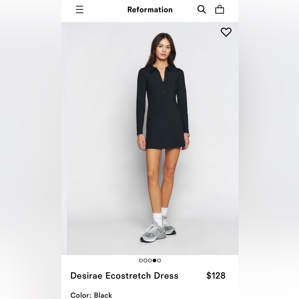 Reformation Desirae Ecostretch Dress - Small worn once